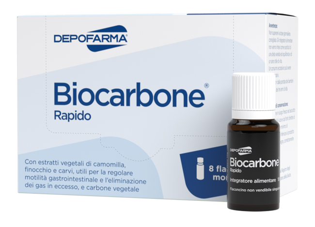 BIOCARBONE RAPIDO 8 FLACONCINI - Speedyfarma.it