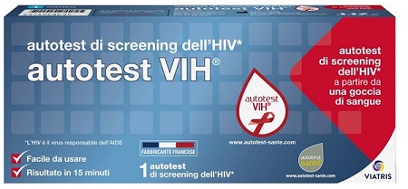 AUTOTEST VIH SCREENING DELL'HIV CONTIENE 1 AUTOTEST + SOLUZIONE + BISTURI + CEROTTO + GARZA + SALVIETTA DISINFETTANTE - Speedyfarma.it