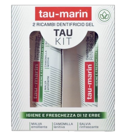 TAU MARIN DENTIFRICIO RINFRESCANTE RICARICA TAU KIT 2X20ML - Speedyfarma.it