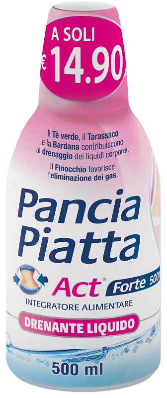PANCIA PIATTA ACT FORTE DRENANTE LIQUIDO 500 ML - Speedyfarma.it