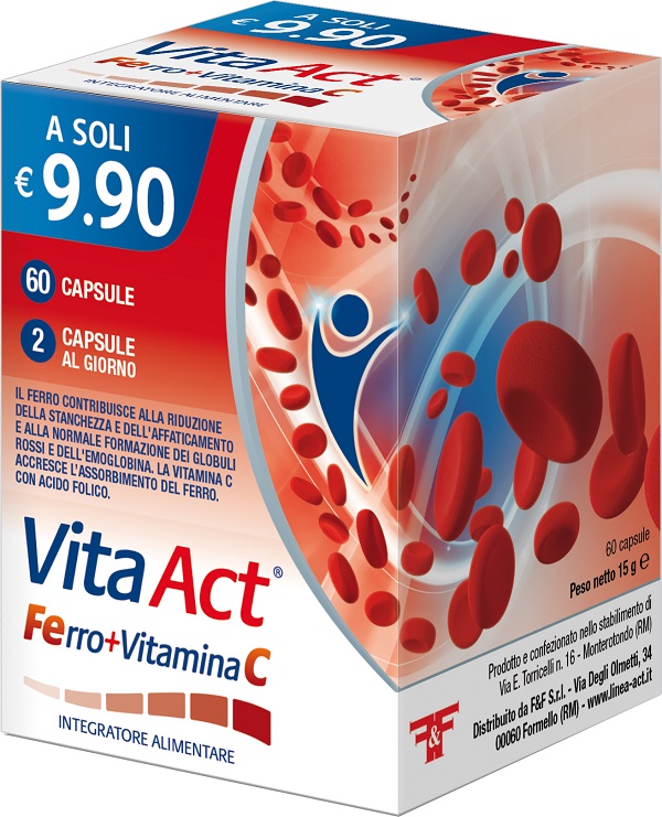 VITA ACT FERRO+VITAMINA C 60 CAPSULE - Speedyfarma.it