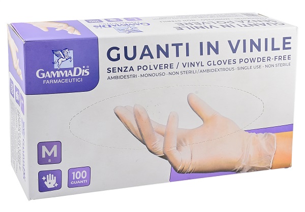 GUANTI VINILE SENZA POLVERE MEDIUM 100 PEZZI - Speedyfarma.it