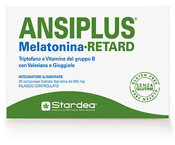 ANSIPLUS RETARD MELATONINA 20 COMPRESSE BISTRATO FAST SLOW 955 MG - Speedyfarma.it