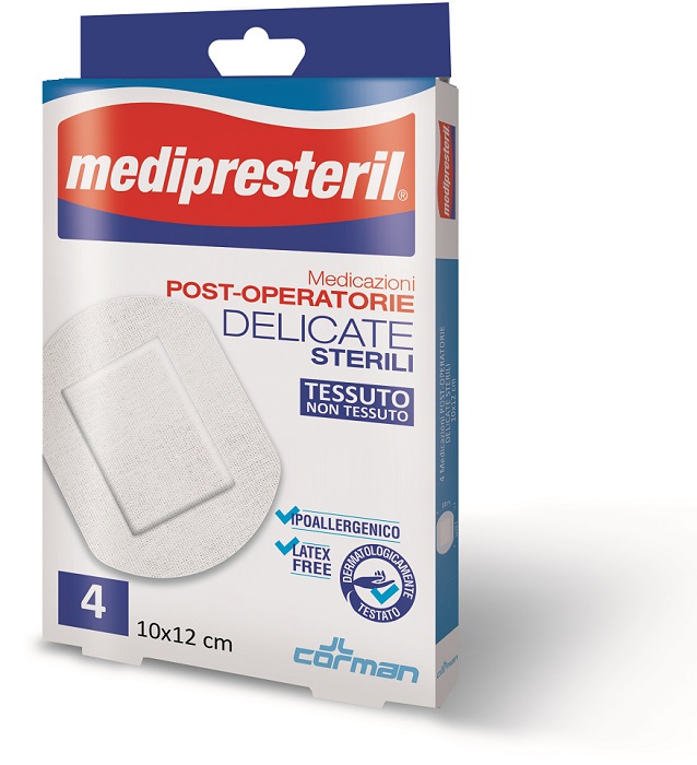 MEDICAZIONE POST OPERATORIA MEDIPRESTERIL DELICATA TNT 10X12CM 5 PEZZI - Speedyfarma.it