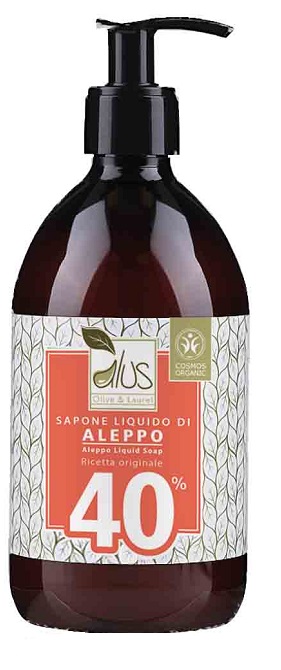 ALUS OLIVE & LAUREL SAPONE LIQUIDO DI ALEPPO 40% 500 ML - Speedyfarma.it