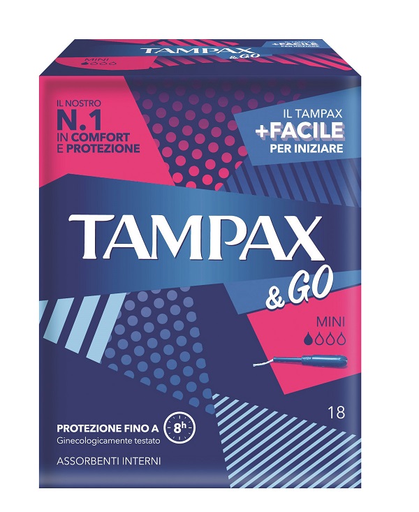 TAMPAX & GO MINI 18 PEZZI - Speedyfarma.it