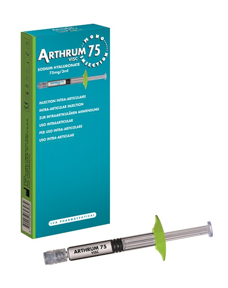 SIRINGA INTRA-ARTICOLARE ARTHRUM VISC 75 MONO INJECTION ACIDO IALURONICO 3 ML - Speedyfarma.it