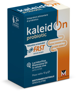 KALEIDON PROBIOTIC FAST BIANCO NATURALE 10 BUSTE OROSOLUBILI - Speedyfarma.it