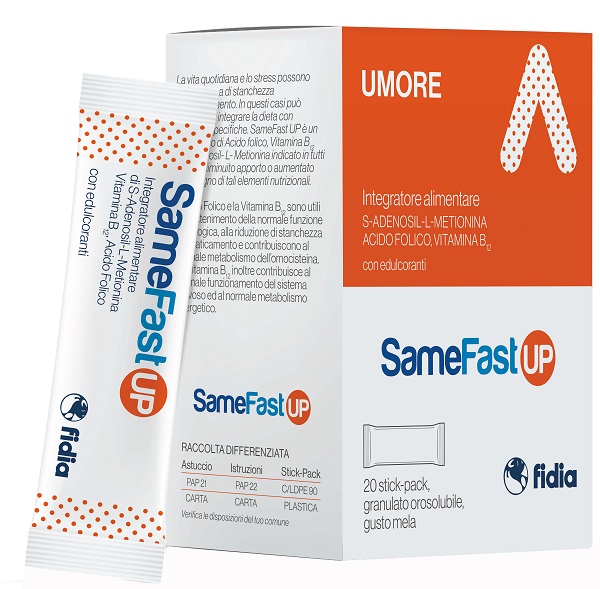 SAMEFAST UP 20 STICK PACK GRANULATO OROSOLUBILE GUSTO ANANAS - Speedyfarma.it