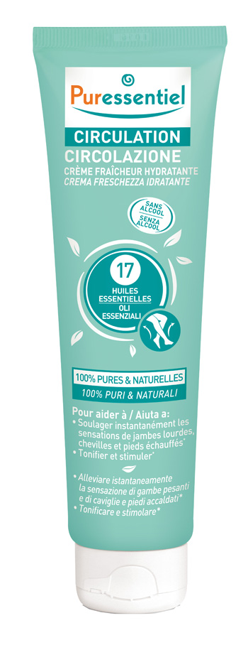 PURESSENTIEL CREMA CIRCOLAZIONE FRESCHEZZA IDRATANTE GAMBE EI STANCHI 100 ML - Speedyfarma.it