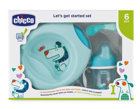 CHICCO SET PAPPA 6 MESI+ AZZURRO - Speedyfarma.it