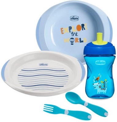 CHICCO SET PAPPA 12 MESI+ AZZURRO - Speedyfarma.it