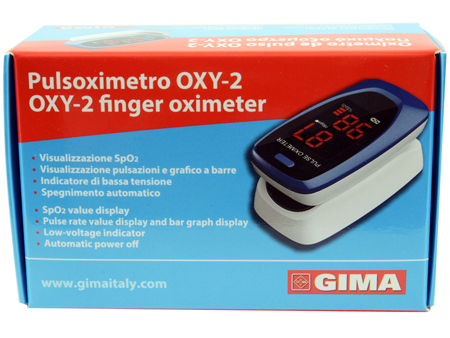 PULSOXIMETRO DA DITO OXY-2 SCHERMO LED 60X30,5X32,5MM 1 PEZZO - Speedyfarma.it
