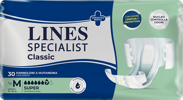 PANNOLONE A MUTANDA LINES SPECIALIST CLASSIC SUPER MM 30 PEZZI - Speedyfarma.it