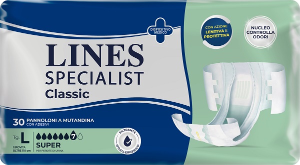 PANNOLONE A MUTANDA LINES SPECIALIST CLASSIC SUPER MG 30 PEZZI - Speedyfarma.it