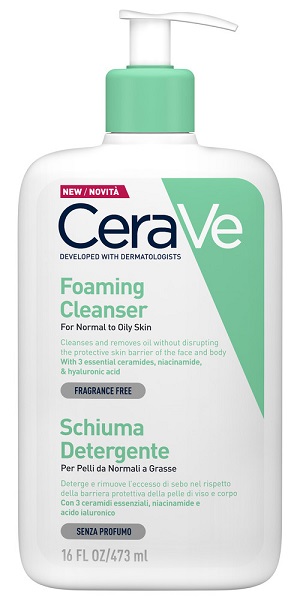 CERAVE SCHIUMA DETERGENTE VISO 473 ML - Speedyfarma.it