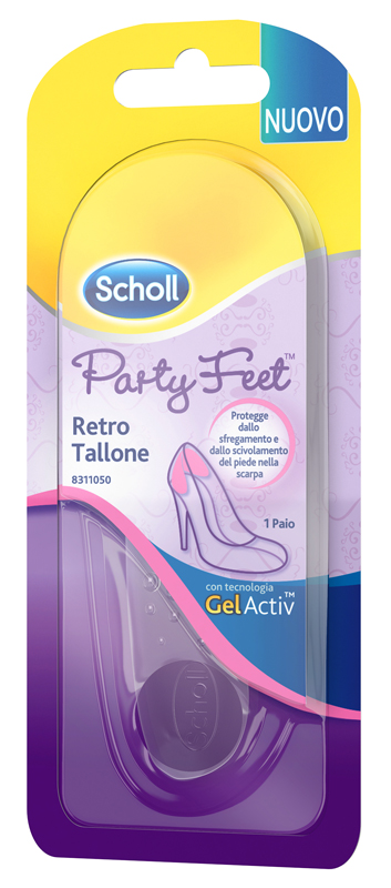 PLANTARE ORTOPEDICO PER RETRO TALLONE PARTY FEET SCHOLL GEL ACTIV 1 PAIO - Speedyfarma.it