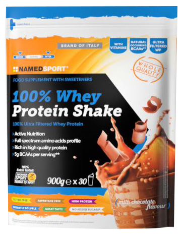 100% WHEY PROTEIN SHAKE MILK CHOCOLATE 900 G - Speedyfarma.it