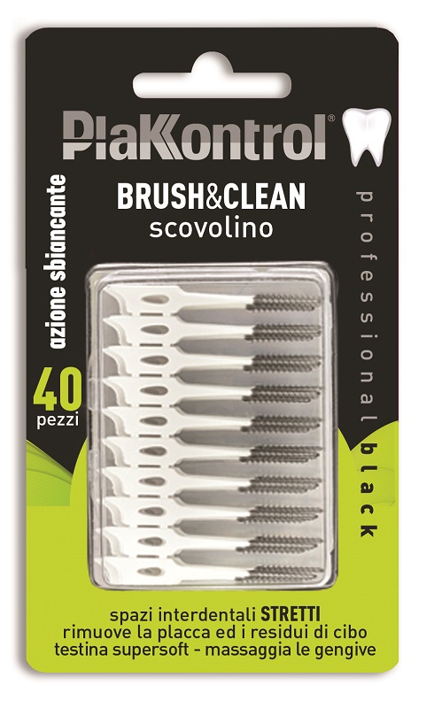 PLAKKONTROL BRUSH & CLEAN CARBON 40 PEZZI - Speedyfarma.it