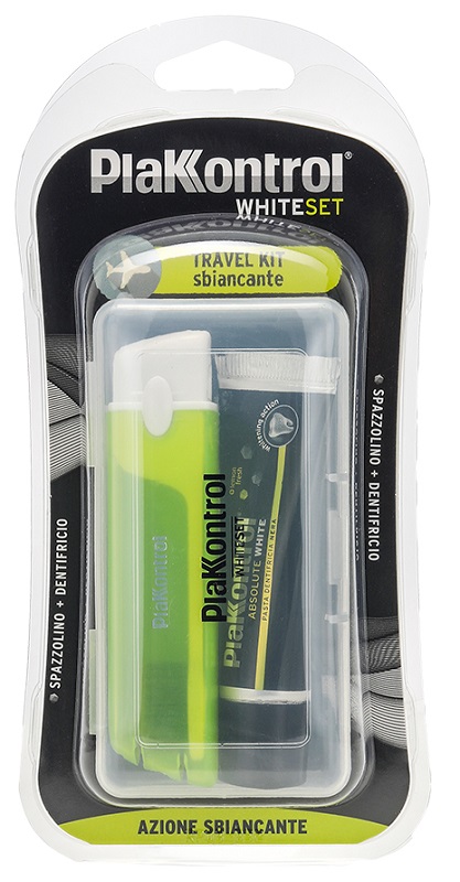PLAKKONTROL WHITE SET TRAVEL KIT - Speedyfarma.it