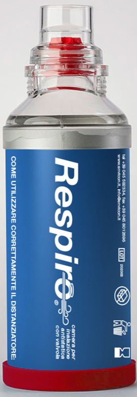 DISTANZIATORE RESPIRO CAMERA PER INALAZIONE ANTISTATICA CON VALVOLA RESPIRO - Speedyfarma.it