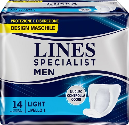 PANNOLONI LINES SPECIALIST MEN LIVELLO 1 14 PEZZI - Speedyfarma.it