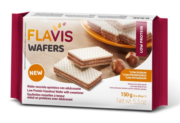 FLAVIS WAFERS NOCCIOLA APROTEICO 3 PORZIONI DA 50 G - Speedyfarma.it