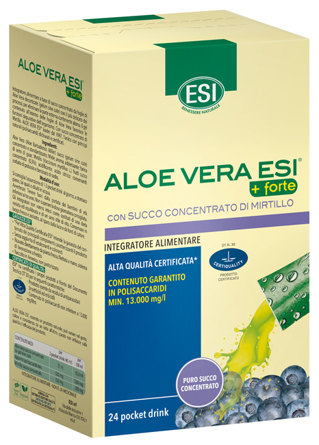 ESI ALOE VERA SUCCO + FORTE MIRTILLO 24 POCKET DRINK - Speedyfarma.it