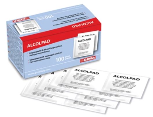 ALCOLPAD 70% ALCOOL ISOPROPILICO 100 PEZZI - Speedyfarma.it