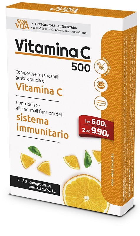 SANAVITA VITAMINA C MASTICABILE 30 COMPRESSE - Speedyfarma.it