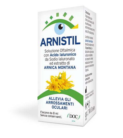 ARNISTIL SOLUZIONE OFTALMICA ACIDO IALURONICO 0,2% + ESTRATTO DI ARNICA MONTANA 0,1% FLACONE 8 ML - Speedyfarma.it