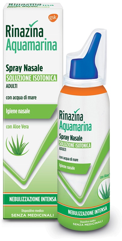 RINAZINA AQUAMARINA ISOTONICA ALOE SPRAY NEBULIZZAZIONE INTENSA 100 ML - Speedyfarma.it