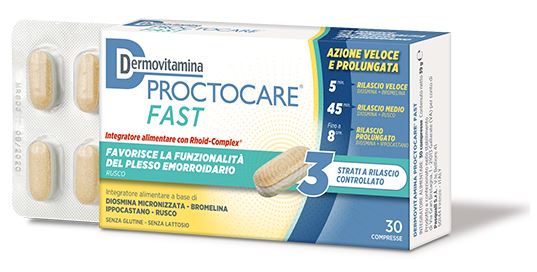 DERMOVITAMINA PROCTOCARE FAST 30 COMPRESSE - Speedyfarma.it