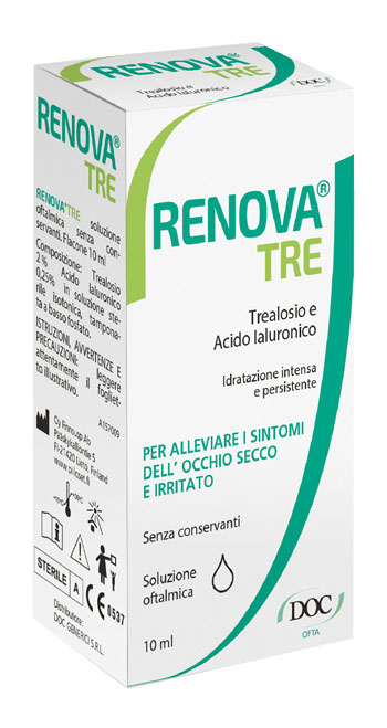 RENOVA TRE COLLIRIO A BASE DI TREALOSIO E ACIDO IALURONICO 10 ML SENZA CONSERVANTI - Speedyfarma.it