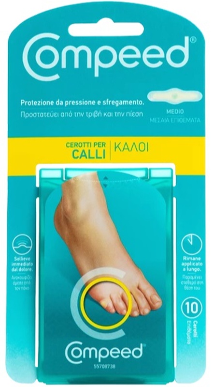 COMPEED CEROTTI PER CALLI MEDIO 10 PEZZI - Speedyfarma.it