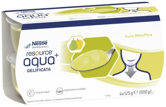 RESOURCE AQUA ACQUA GELIFICATA+APPLEPEAR CUP 6 4X125 G - Speedyfarma.it