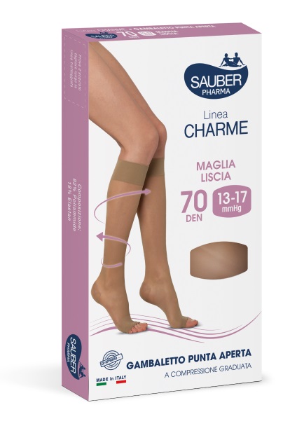 SAUBER GAMBALETTO OPEN TOE 70 DENARI MAGLIA LISCIA NEUTRO BEIGE TAGLIA 4 - Speedyfarma.it