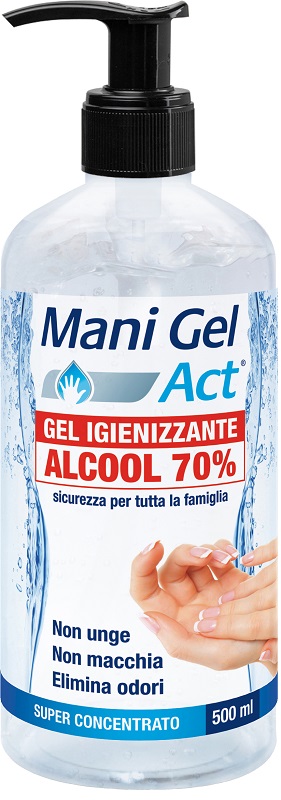 MANI GEL ACT GEL IGIENIZZANTE ALCOOL 70% 500 ML - Speedyfarma.it