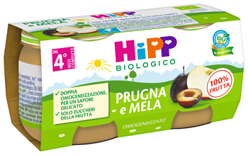HIPP BIO OMOGENEIZZATO PRUGNA E MELA 2 X 80 G - Speedyfarma.it