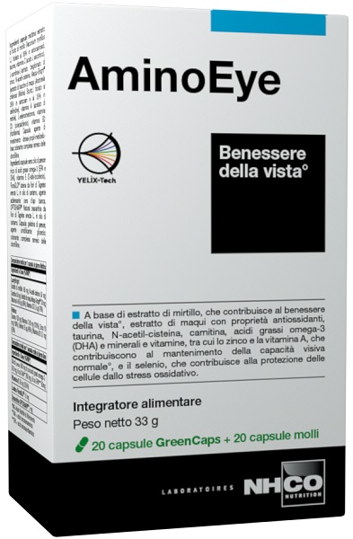 NHCO AMINOEYE 20 CAPSULE GREEN CAPS + 20 CAPSULE MOLLI - Speedyfarma.it