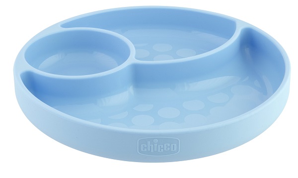 CHICCO PIATTO SILICONE VENTOSA BLU - Speedyfarma.it