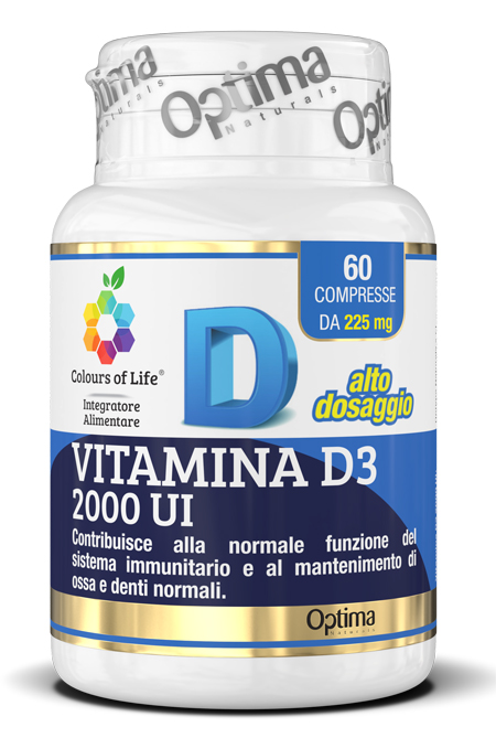 COLOURS OF LIFE VITAMINA D3 2000 UI 60 COMPRESSE - Speedyfarma.it