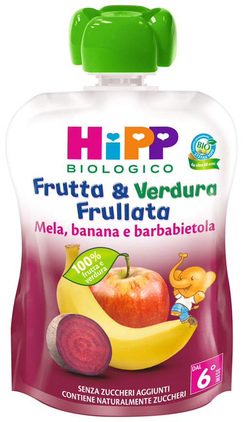 HIPP BIO FRUTTA & VERDURA MELA BANANA BARBABIETOLA 90 G - Speedyfarma.it