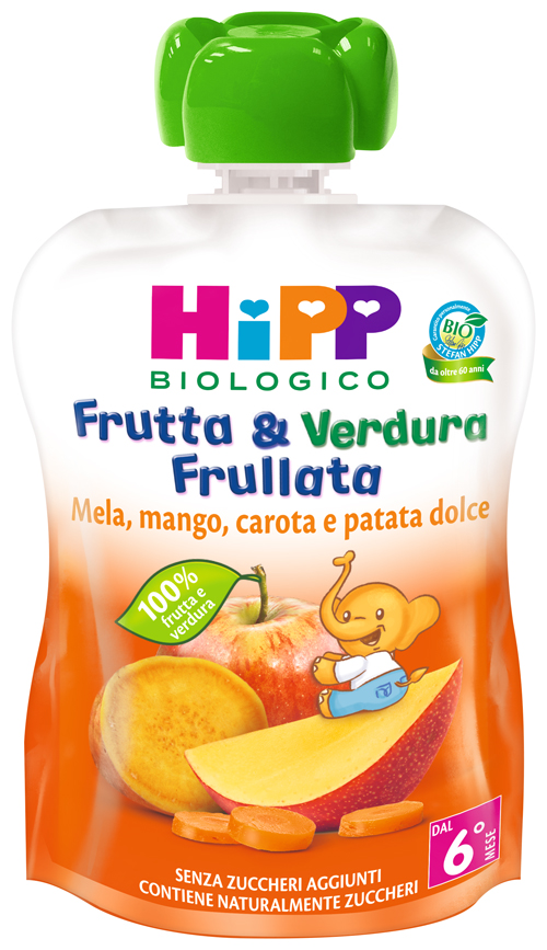 HIPP BIO FRUTTA & VERDURA MELA MANGO CAROTA PATATA DOLCE 90 G - Speedyfarma.it