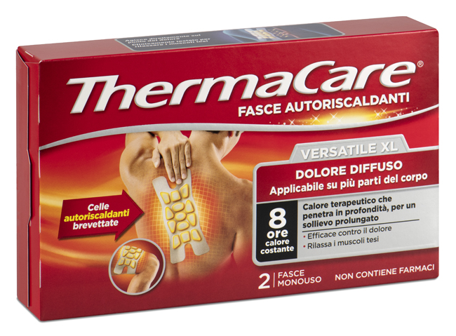FASCIA AUTORISCALDANTE VERSATILE THERMACARE XL 2 PEZZi - Speedyfarma.it
