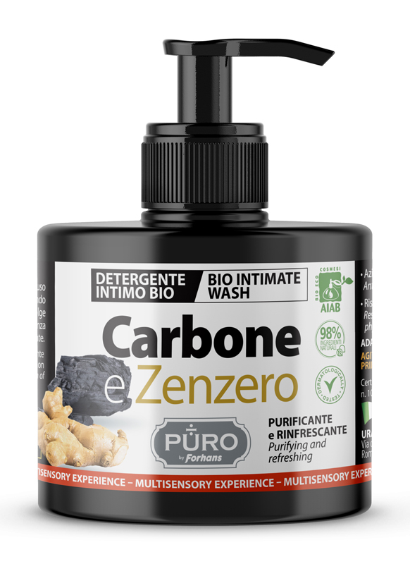 FORHANS PURO DETERGENTE INTIMO CARBONE & ZENZERO 250 ML - Speedyfarma.it