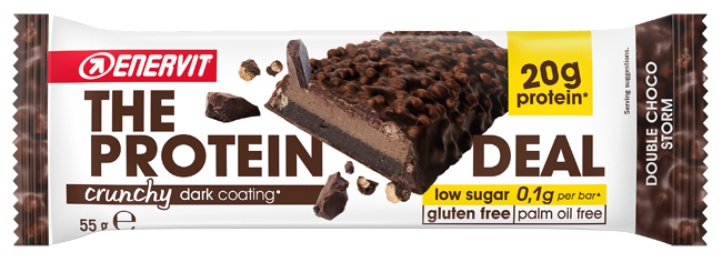 ENERVIT PROTEIN DEAL DOUBLE CHOCO STORM 55 G - Speedyfarma.it