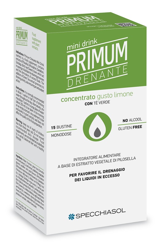 PRIMUM DRENANTE MINIDRINK LIMONE 15 STICK DA 10 ML - Speedyfarma.it