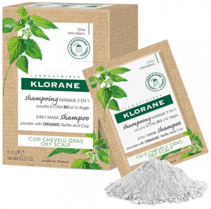 KLORANE SHAMPOO MASCHERA LAVANTE POLVERE ORTICA 8 BUSTINE 3 G - Speedyfarma.it