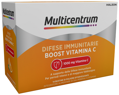 MULTICENTRUM DIFESE IMMUNITARIE BOOST VITAMINA C 14 BUSTINE - Speedyfarma.it